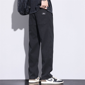 男士夏秋冰丝微阔腿裤男生休闲裤长裤时尚休闲冰丝男裤子833-p45图片