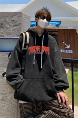 加绒新款港风宽松连帽套头卫衣X5670-常规P70控88-加绒P80控98，男装卫衣，电商A061-1