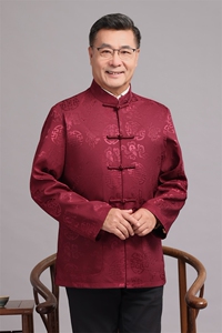 2024高品质中老年风唐装外套春秋中式复古盘扣爸爸过生日外套图片