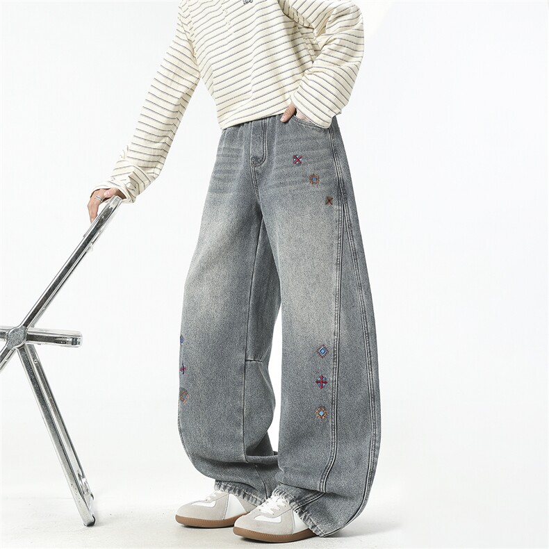 2026春装弯刀裤牛仔裤D309B-K226-P55，男装牛仔裤，电商D309B