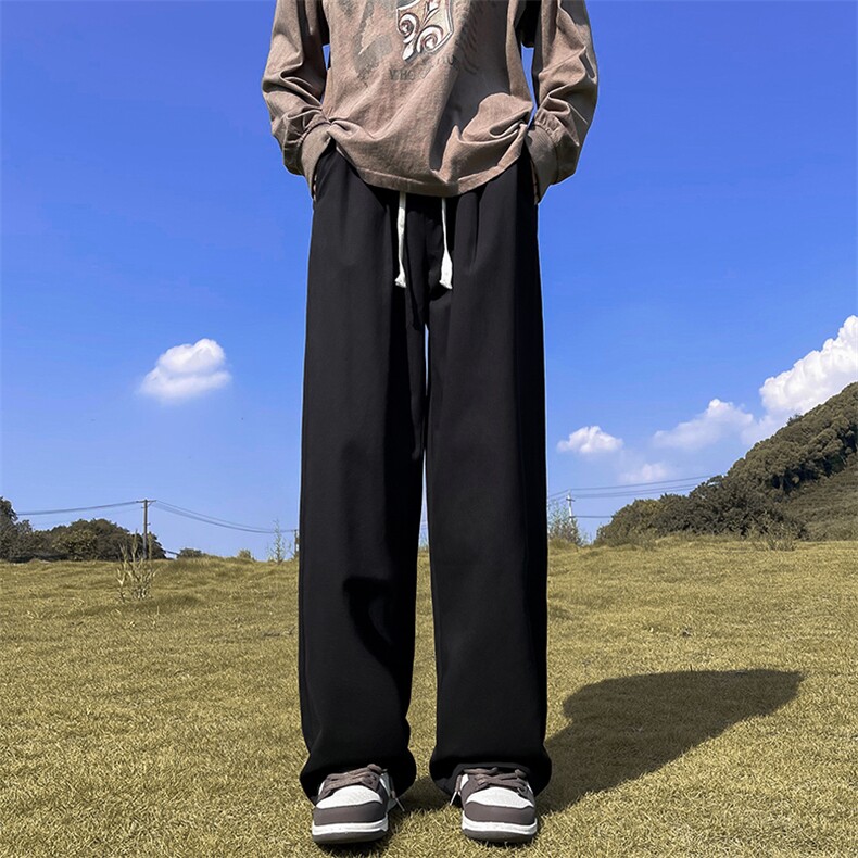 K848-P31日系复古宽松型拖地长裤,男装休闲裤,星座1501-1
