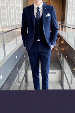 西服套装男士三件套商务职业正装小西装韩版修身伴郎新郎结婚礼服，男装西服套装，星座505-2（原电商A260-1)