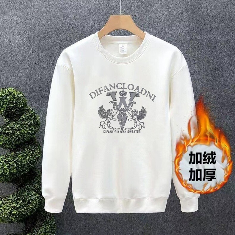 春秋冬华棉卫衣男女圆领宽松范学生情侣款韩版ins港风潮流上,男装卫衣,星座218-8