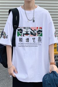 ！2021夏季新款纯棉男士风短袖T恤潮流半袖体恤T2152P28图片