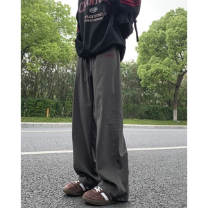 慵懒刺绣宽松山本裤2025夏装宽松冰丝透气休闲裤K2106-特P28图片