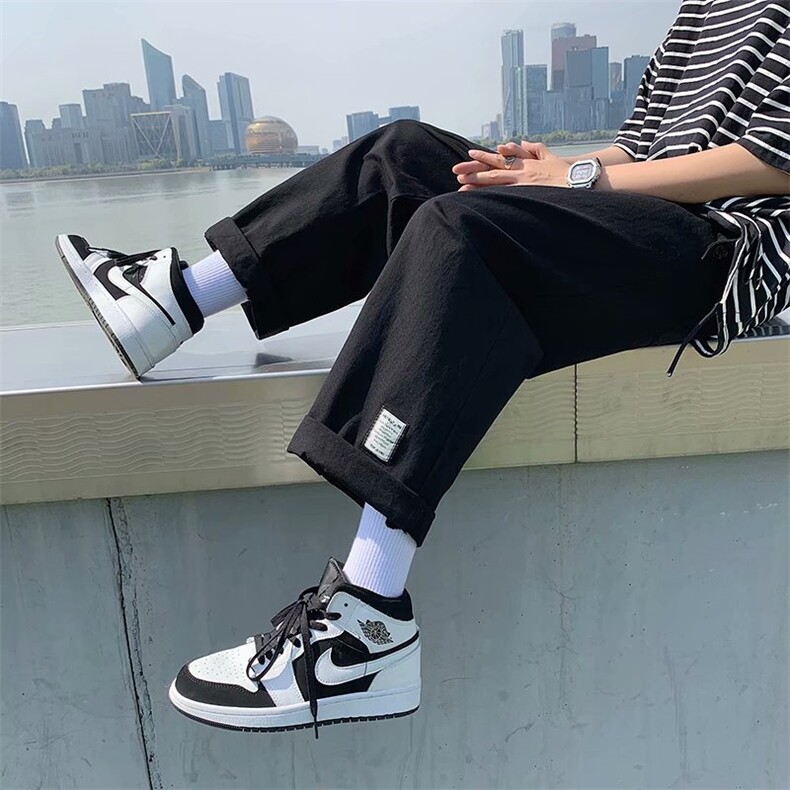 休闲裤男士夏季薄款韩版潮流运动裤宽松直筒百搭九分裤子238-p30,男装休闲裤,星座1008-1