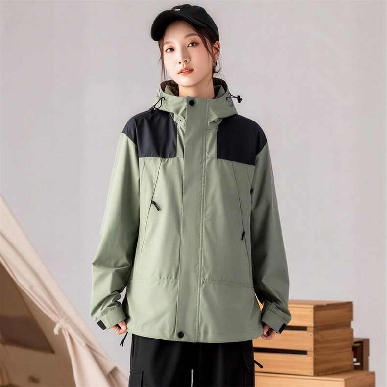 三合一冲锋衣连帽防风外套单夹克休闲外壳硬壳星座1512-2881-P40，男装夹克，星座1512