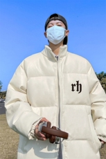 均可提供短视频高品质港风rh英文PU皮加厚棉衣PM68-p110控148，男装棉衣，星座508（原C305）