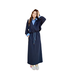 26新款现货大货已到店假两件卫衣?半裙套装6857-P170-K258，女装套装/套裙，2D034