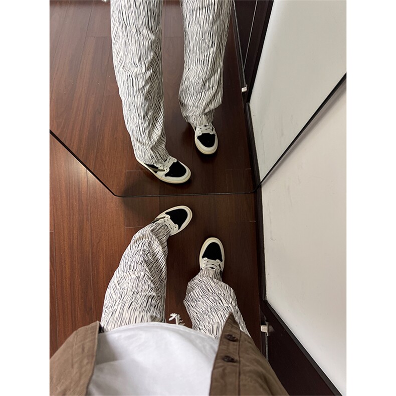 特批32秋冬重磅美式大码垂感百搭卫裤聚酯纤维98%其它2%,男装休闲裤,电商基地A086