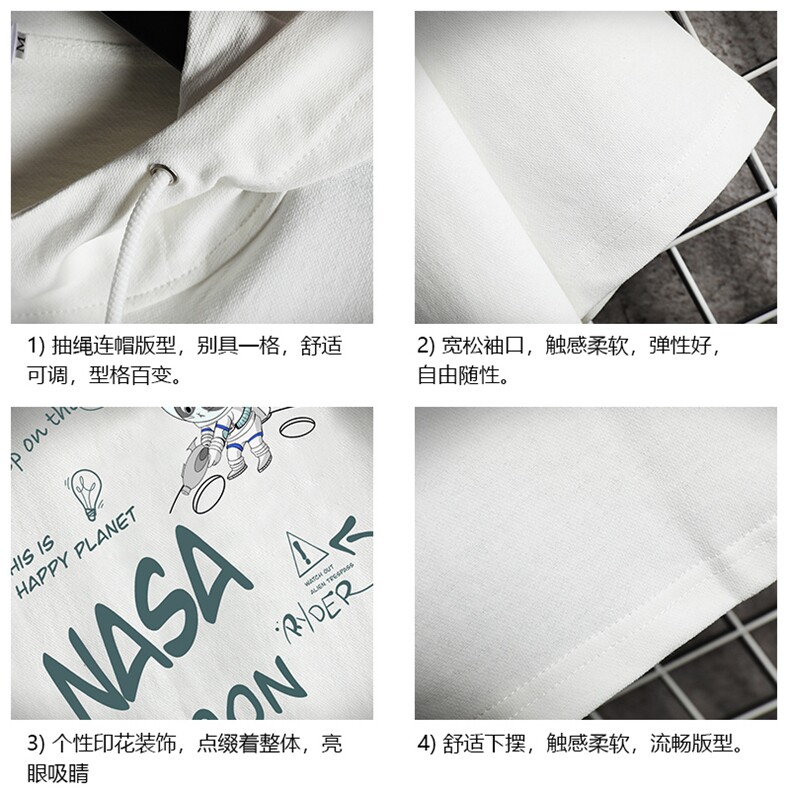 LD54187-P45连帽短袖t恤男大码胖子带帽五分袖中袖网格挂拍,男装T恤,电商A040A