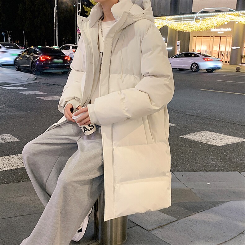 冬季潮牌情侣中长款连帽加厚保暖大棉袄8804-P85,男装棉衣,星座209-1