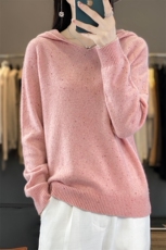 时尚女士高领毛衣宽松显瘦加厚保暖针织衫女秋冬新款长袖打底上衣，女装羊毛衫，臻维羊绒