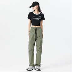 冲锋裤女夏季2025新款户外直筒阔腿宽松工装裤女A406K19特P50，男装休闲裤，星座309（原A406）