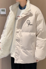 ！2023秋冬笑脸印花棉衣男保暖时尚棉服外套MY102特P78，男装棉衣，电商B220
