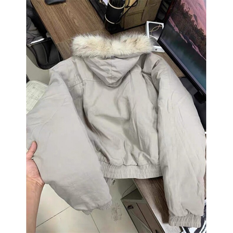 毛茸茸座山雕连帽夹克棉服男女冬季加厚短款工装外套MF914,男装夹克,星座1116A（原606A-3）