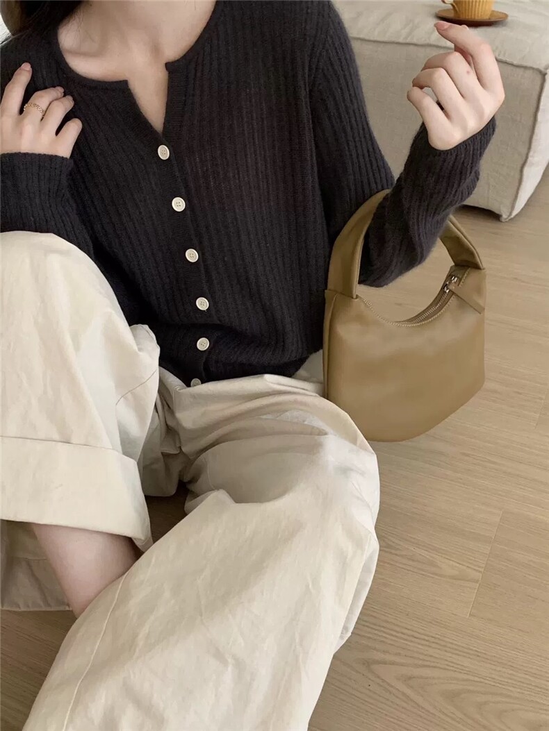 优雅气质款羊毛开衫温暖舒适显瘦百搭,女装羊毛衫,圣旺供货