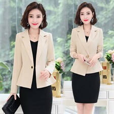 时尚短款小西装女外套春秋装2025新款韩版小个子修身气质百搭上衣，女装西装，臻衣坊