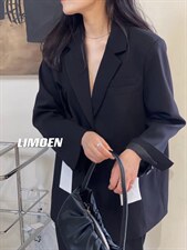 3150方洞拼色西装满满设计感，女装西装，mm+ 里墨恩