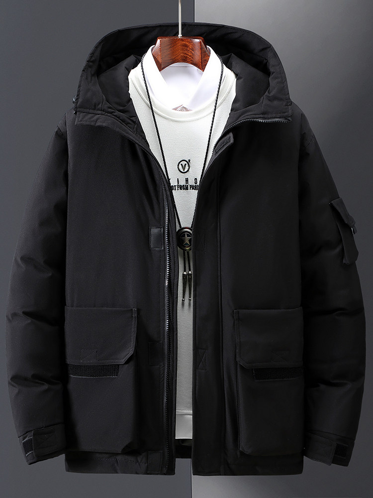 现货21冬季装新款宽松休闲连帽羽绒服白鸭绒潮流1202-1-057-p85,男装羽绒服,星座1602（原101B）