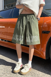 夏季新款泡泡纱印花新款男女同款短裤XZ102B-1-DK2506P20图片