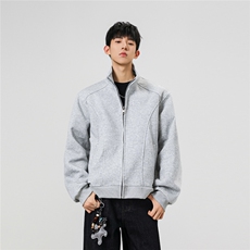 2026春季新款400克重磅立领拼接卫衣WY953-P55K控88，男装卫衣，电商A072