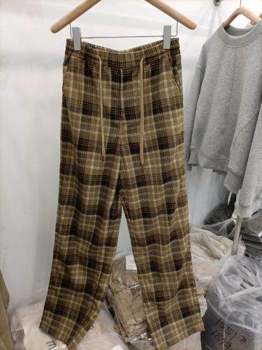 格纹裤,女装,ENGE