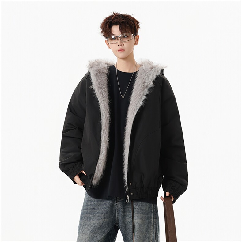 M8602-P95 冬季新款男女同款座山雕连帽棉衣外套图片