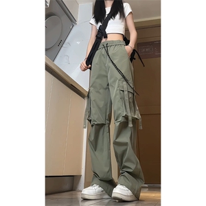 休闲裤抖音直播高品质美式高街工装裤现货供应C323-1-7703-P45图片