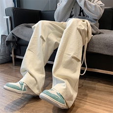 05纯色工装裤男时尚简约宽松直筒大口袋休闲裤XZ211-1-K2202-P65，男装休闲裤，星座211-1