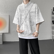 可拆开卖！立领POLO衫短袖t恤套装男生休闲运动青少年搭配帅气夏，男装T恤，电商B312