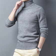 Z3081男士2023年秋冬新款长袖高领针织衫休闲打底衫P，男装针织衫/毛衣，电商B360