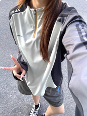 网图！新款美式户外运动风长袖男女同款-EX51046-特批50，男装T恤，电商A061