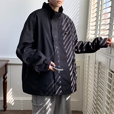 美式冲锋衣夹克男韩版潮流高街帅气2024秋冬季ins外套W5550-P65，男装夹克，星座412-2