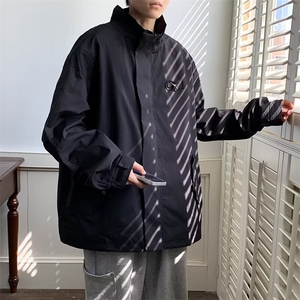 美式冲锋衣夹克男韩版潮流高街帅气2024秋冬季ins外套W5550-P65