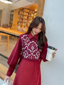 毛衣背心套裙,女装针织衫/毛衣,亿炫