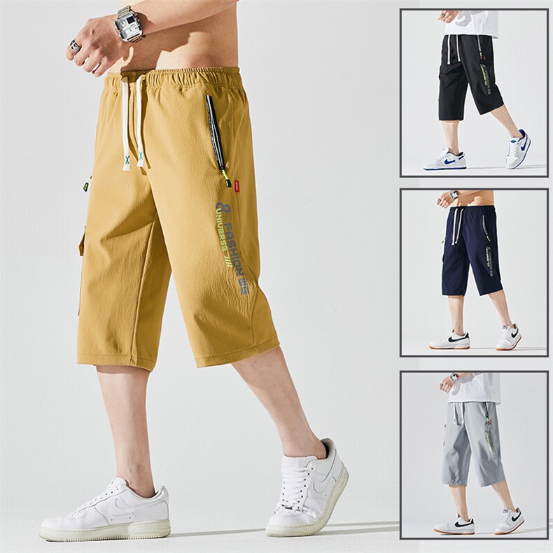 2025夏季新款男士七分裤时尚休闲马裤潮流男裤子KZ1076-P28,男装休闲裤,星座217-4