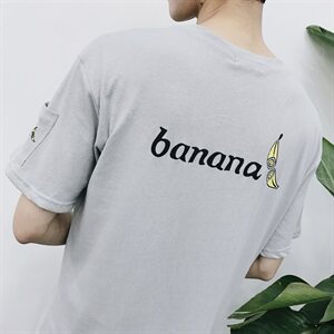 2021夏季休闲棉T banana印花短袖T恤703-T115图片