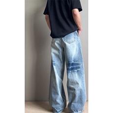 牛仔裤男长裤复古做旧色裤子A41-P50，男装牛仔裤，电商D312