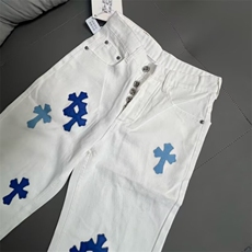 现货DKF015-批60原版4粒扣重工十字架刺绣直筒牛仔裤，男装牛仔裤，星座603-2