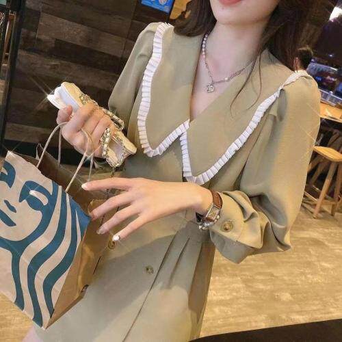 现货，韩系连衣裙，女装连衣裙，精典蓝月