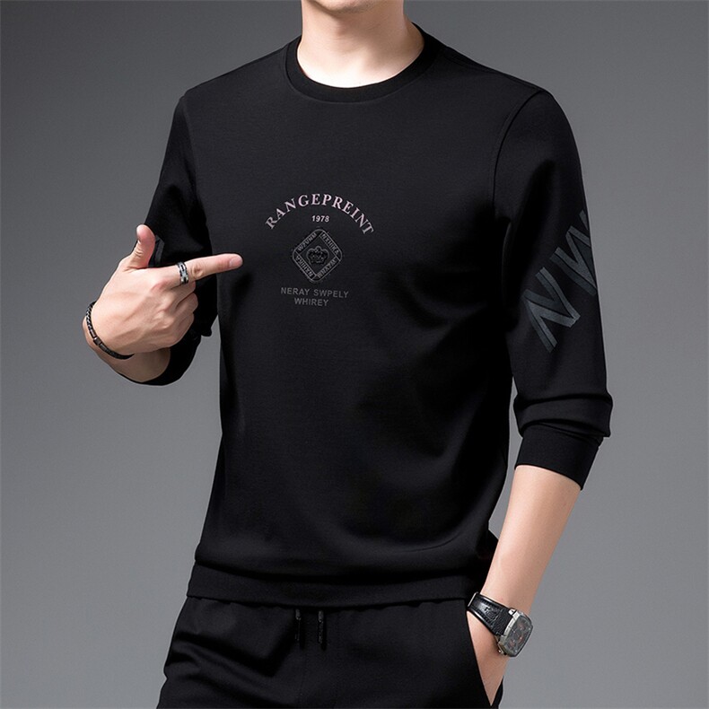 SA9618钱塘2020-2冬季圆领厚款时尚休闲简约中青年男士卫衣P65,男装卫衣,钱塘207-2