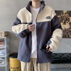 羊羔绒棉衣外套男士冬季新款加绒加厚羊羔毛棉服潮流冬装棉袄，男装棉衣，星座1013-1
