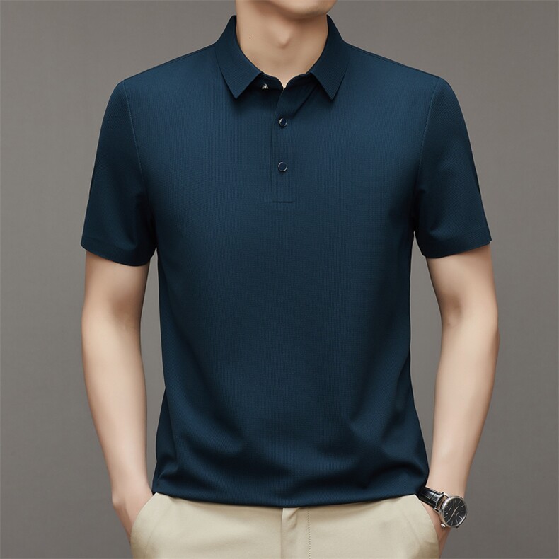 夏季新款男士翻领短袖t恤中年有领男上衣服休闲POLO衫HM23133-P67,男装Polo衫,星座1105-3