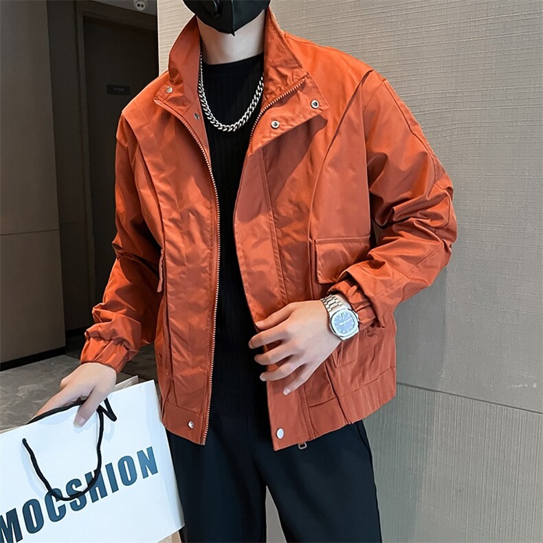 工装外套男新款潮流短款夹克衣服男士春秋款上衣,男装夹克,星座1013