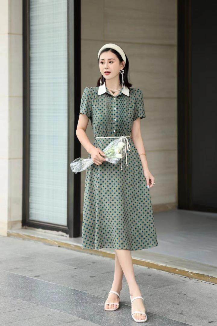 夏季连衣裙，竹节，女装连衣裙，雪飞诗