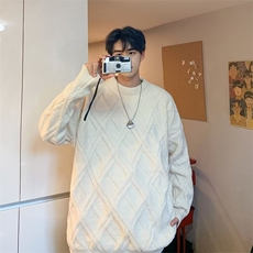 美式毛衣男秋冬季潮牌痞帅针织衫小众设计感慵懒感毛线衣，男装针织衫/毛衣，星座716-2