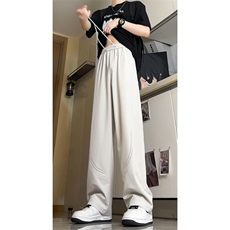 夏季新款激光打孔透气休闲裤男女简约直筒垂感阔腿裤501-P38控59，男装休闲裤，电商C305A