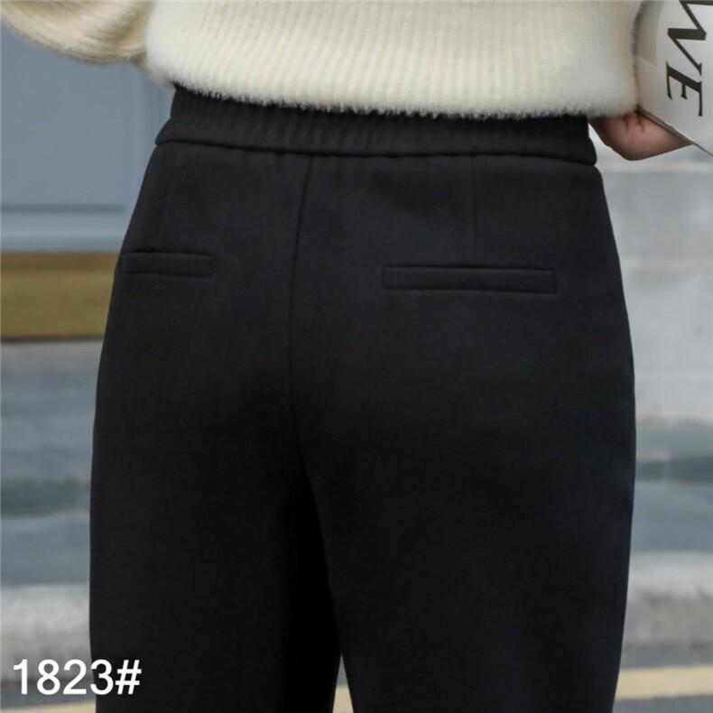 现货-大斜纹拉毛时尚女裤，其它，韫玉