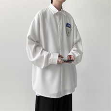 宽松港风长袖衬衫男KD626-P30，男装衬衫，电商D312-1